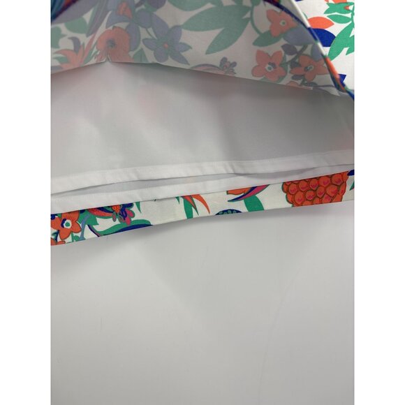 Talbots Fruit Floral Canvas Skirt Blue Green Orange Size 6 NEW - Picture 5 of 8